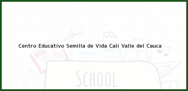 Teléfono, Dirección y otros datos de contacto para Centro Educativo Semilla de Vida, Cali, Valle del Cauca, Colombia