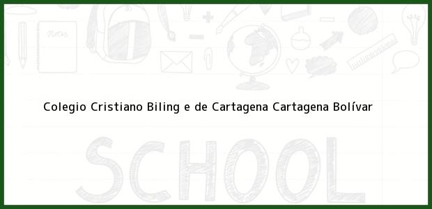 Teléfono, Dirección y otros datos de contacto para Colegio Cristiano Biling e de Cartagena, Cartagena, Bolívar, Colombia