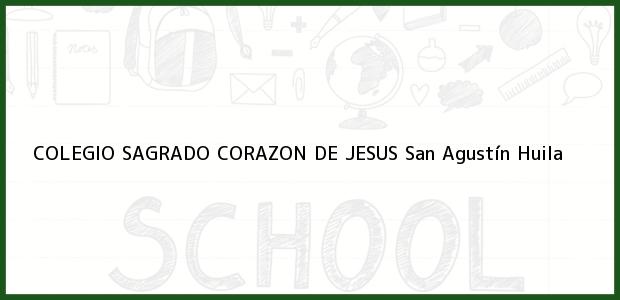 Teléfono, Dirección y otros datos de contacto para COLEGIO SAGRADO CORAZON DE JESUS, San Agustín, Huila, Colombia