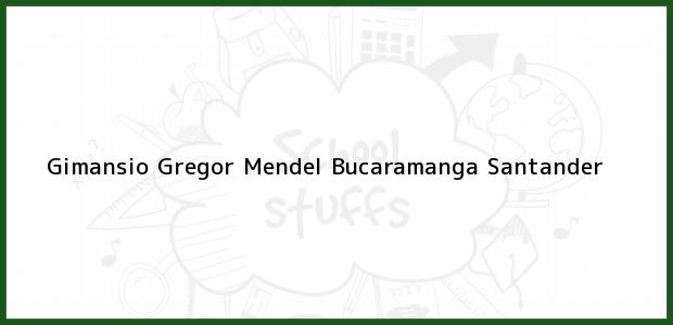 Teléfono, Dirección y otros datos de contacto para Gimansio Gregor Mendel, Bucaramanga, Santander, Colombia