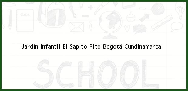 Teléfono, Dirección y otros datos de contacto para Jardín Infantil El Sapito Pito, Bogotá, Cundinamarca, Colombia