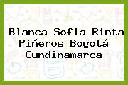 Blanca Sofia Rinta Piñeros Bogotá Cundinamarca
