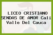 LICEO CRISTIANO SENDAS DE AMOR Cali Valle Del Cauca