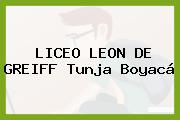 LICEO LEON DE GREIFF Tunja Boyacá