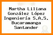Martha Liliana González López Ingeniería S.A.S. Bucaramanga Santander