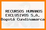 RECURSOS HUMANOS EXCLUSIVOS S.A. Bogotá Cundinamarca